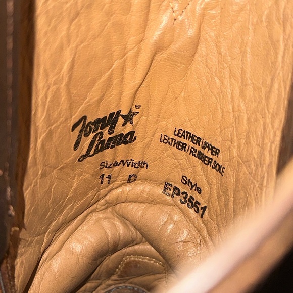 Tony Lama Men’s Round Toe Cowboy Boots - Picture 5 of 5